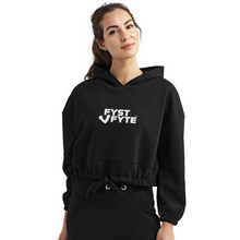 Load image into Gallery viewer, FystFyte™ Cropped Hoodie - black
