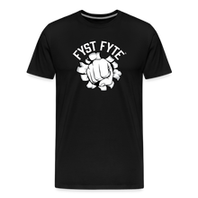 Load image into Gallery viewer, FystFyte™ Tougher Than Most™ Fist (Wht print) Men&#39;s Premium T-Shirt - black
